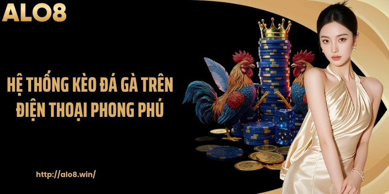 Hệ thống kèo đá gà trên điện thoại phong phú