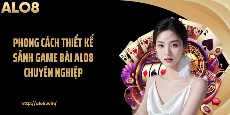 Phong cách thiết kế sảnh game bài ALO8 chuyên nghiệp